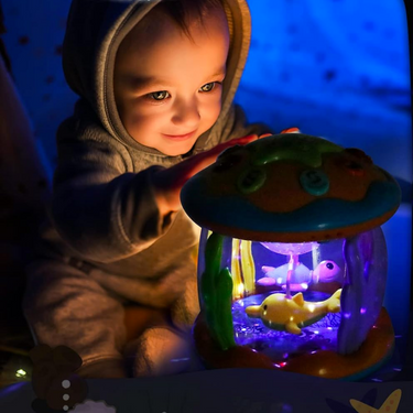 Juguete Montessori para Bebés | Relajante - Proyector Oceánico